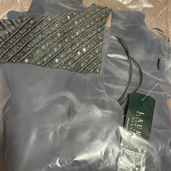 Lauren Ralph Lauren Evening Sequined Column Dress Size 4 - Picture 12 of 12